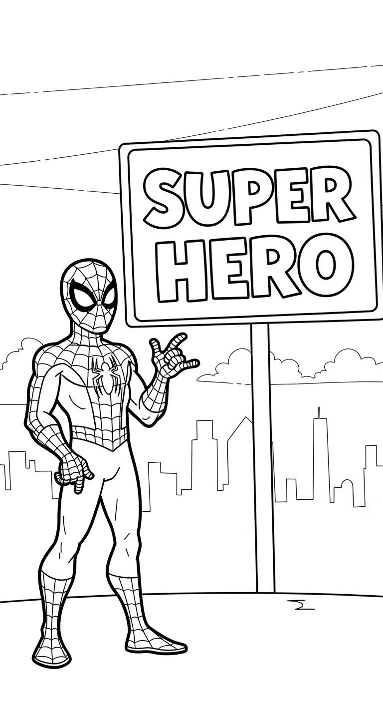coloriage spiderman updated et decoupage
