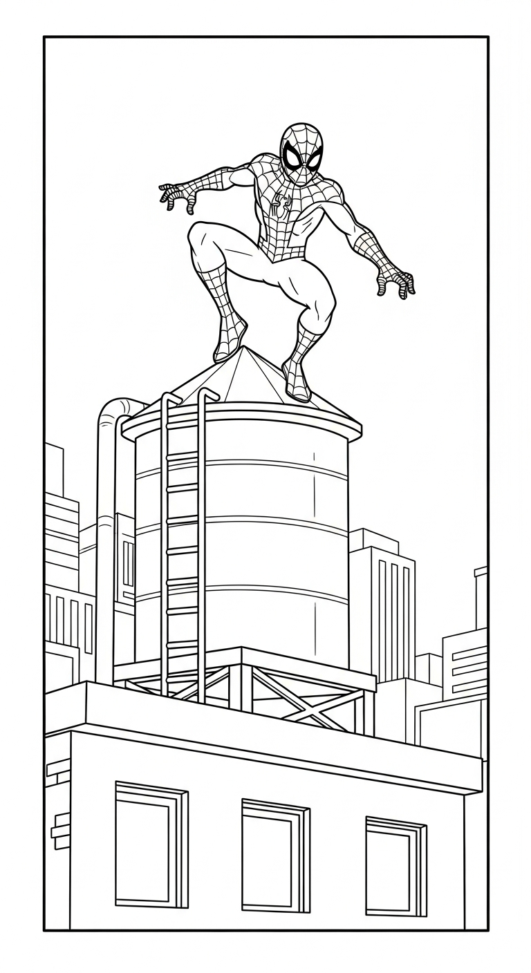 coloriage spiderman updated a imprimer
