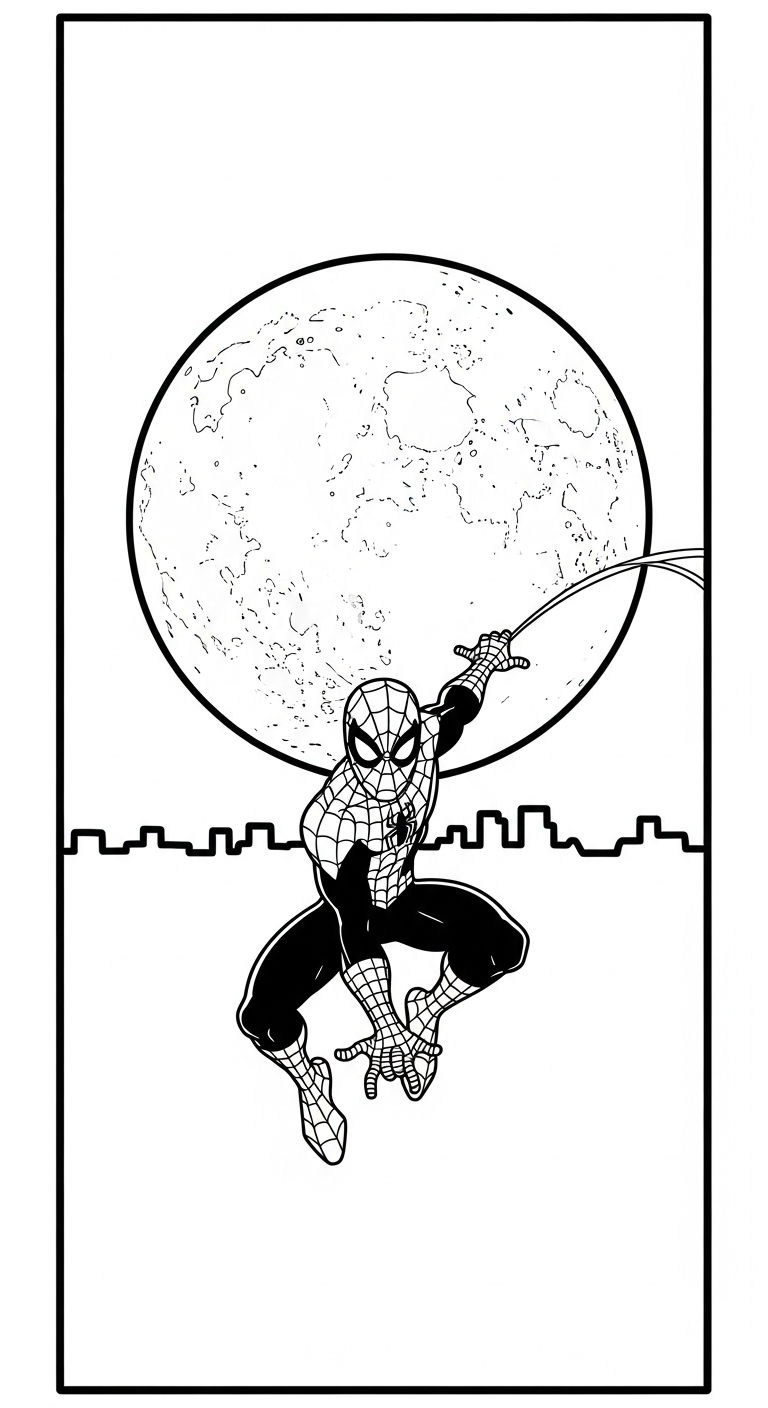 coloriage spiderman updated pour enfants a imprimer gratuit