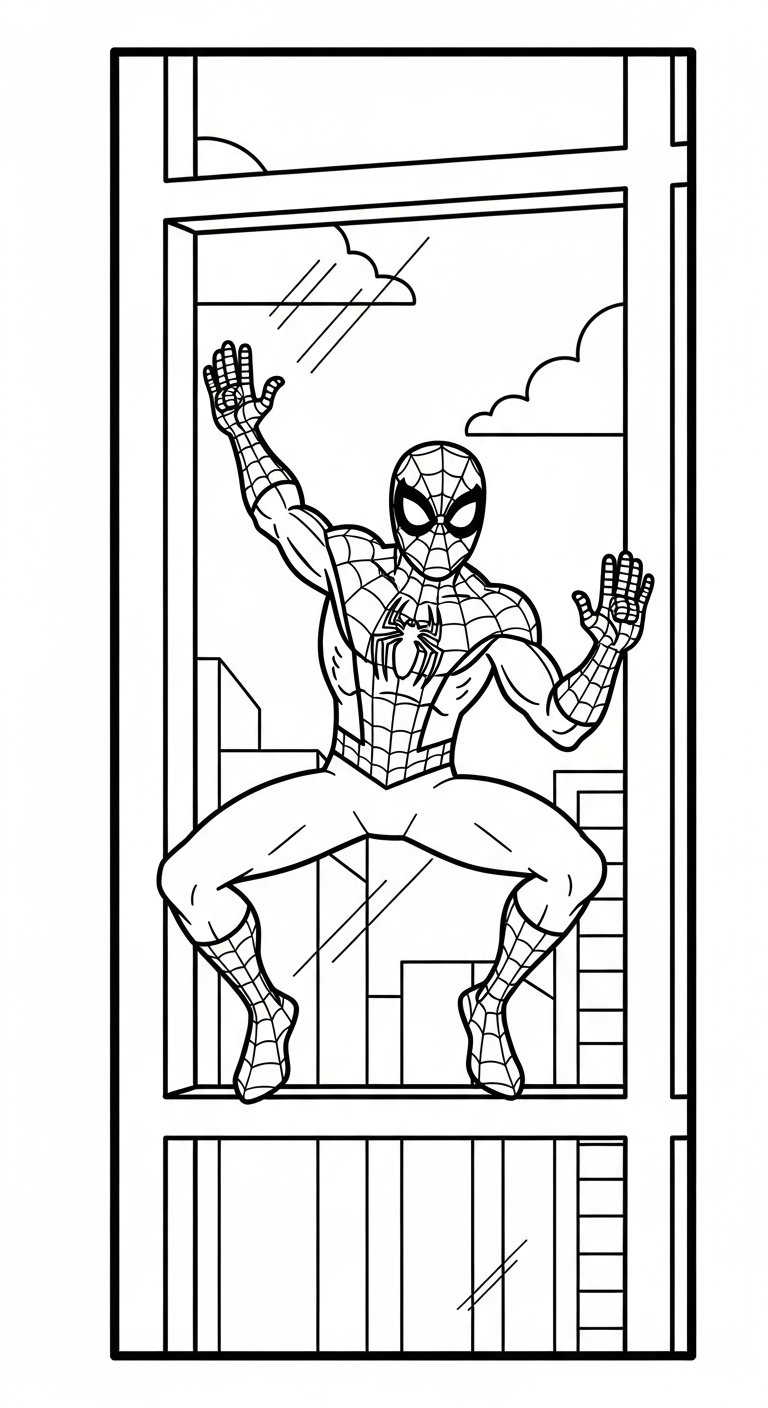 coloriage spiderman updated pour enfant gratuit