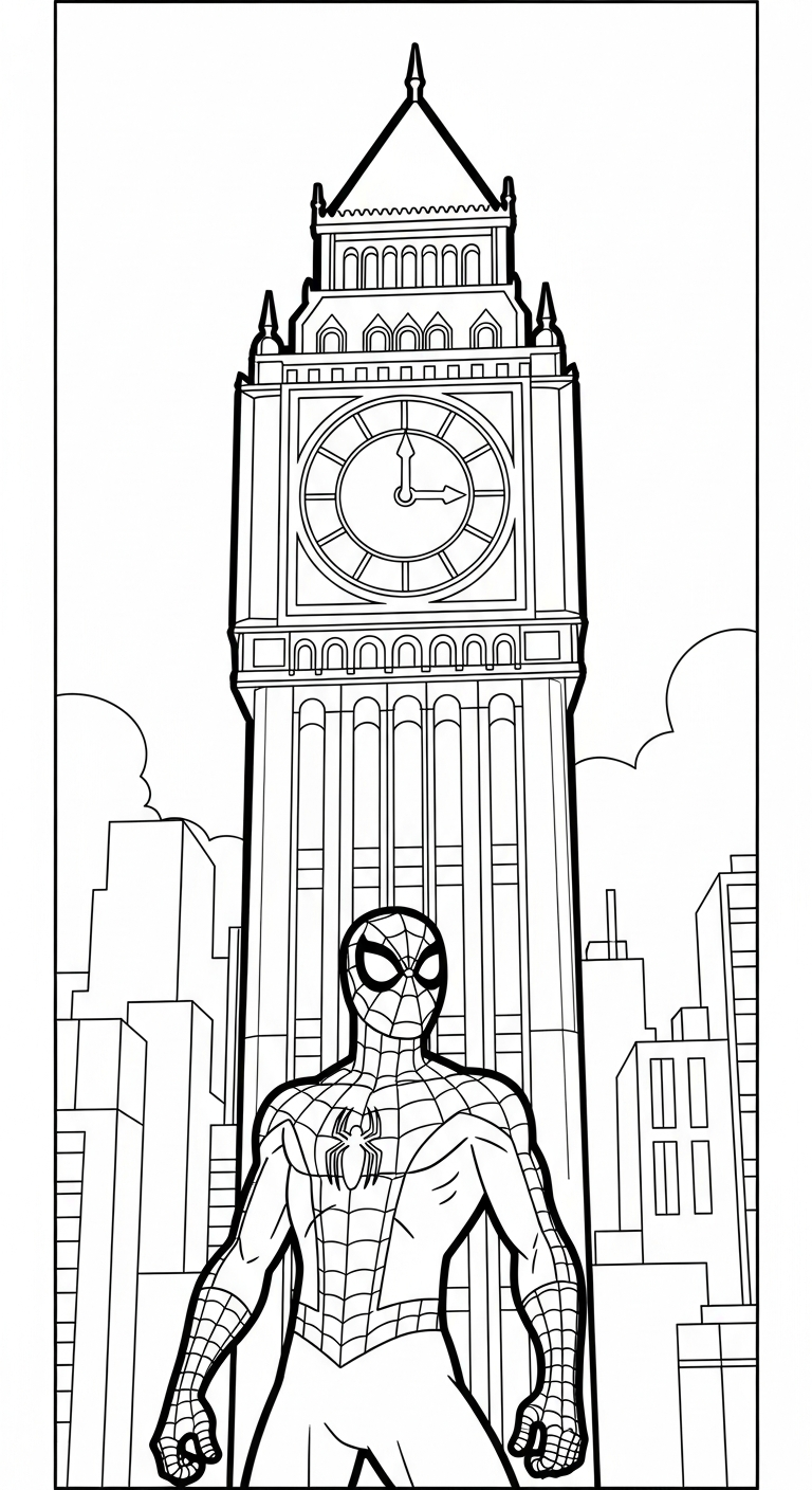 coloriage spiderman updated et apprentissage