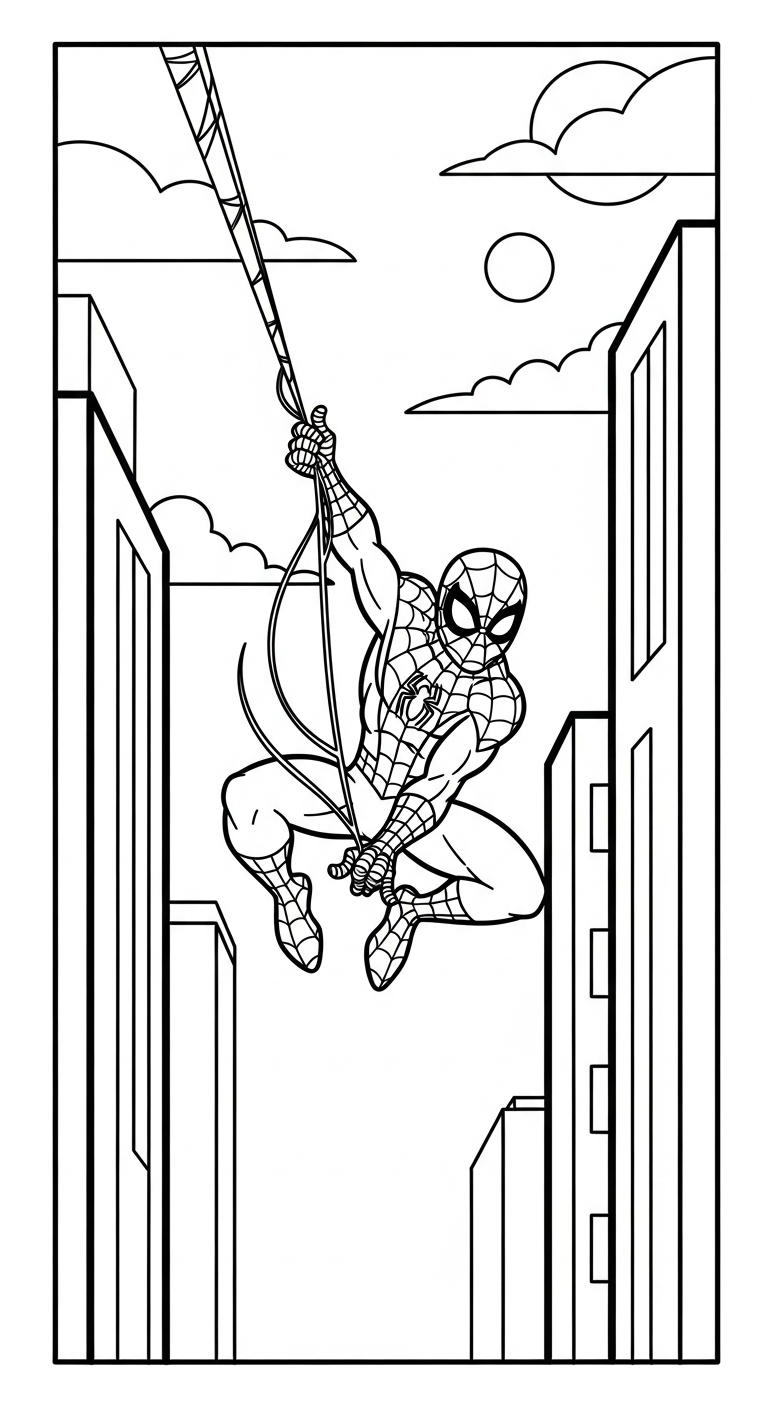coloriage spiderman updated a colorier en ligne gratuitement