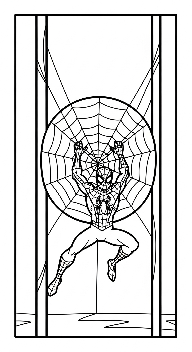 coloriage spiderman updated pour enfant de 3 ans 1