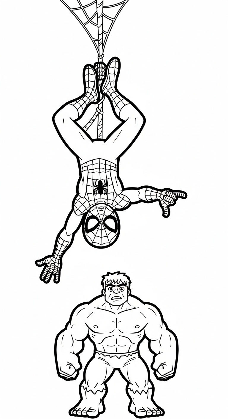 coloriage spiderman updated à imprimer pour enfant de 10 ans