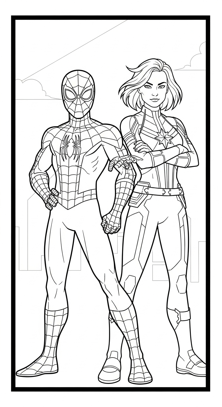 coloriage spiderman updated pour enfant à imprimer