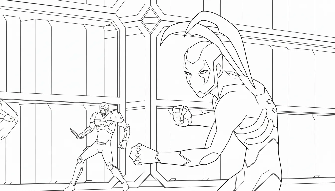 coloriage Blue Beetle gratuit