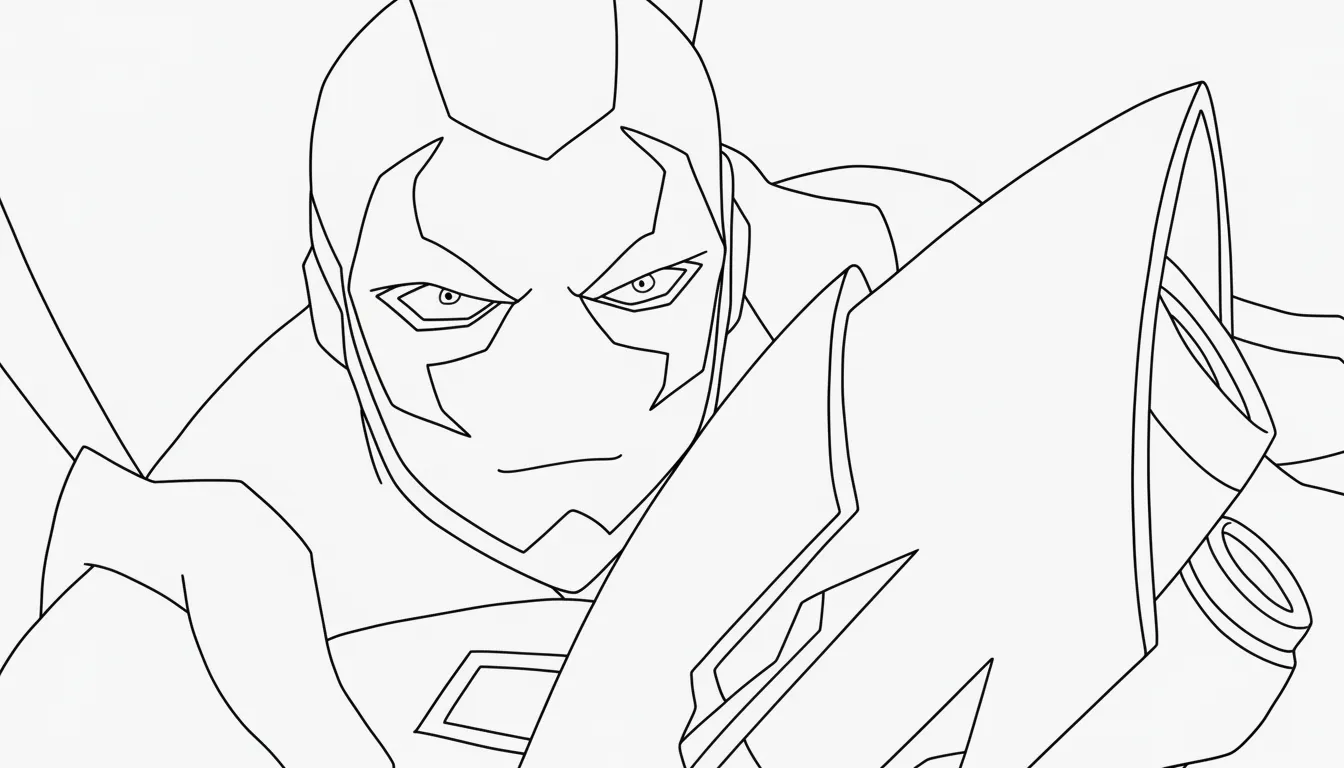 coloriage Blue Beetle à imprimer gratuit