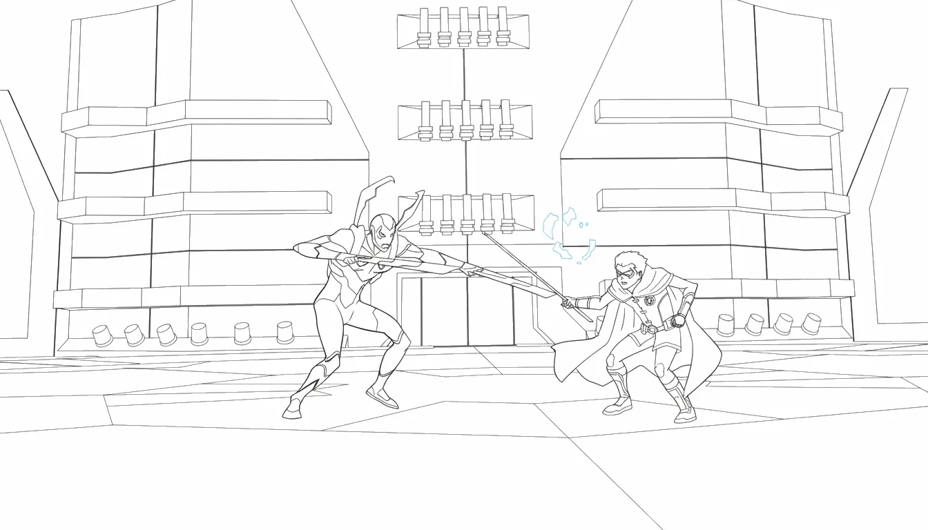 télécharger coloriage Blue Beetle gratuit