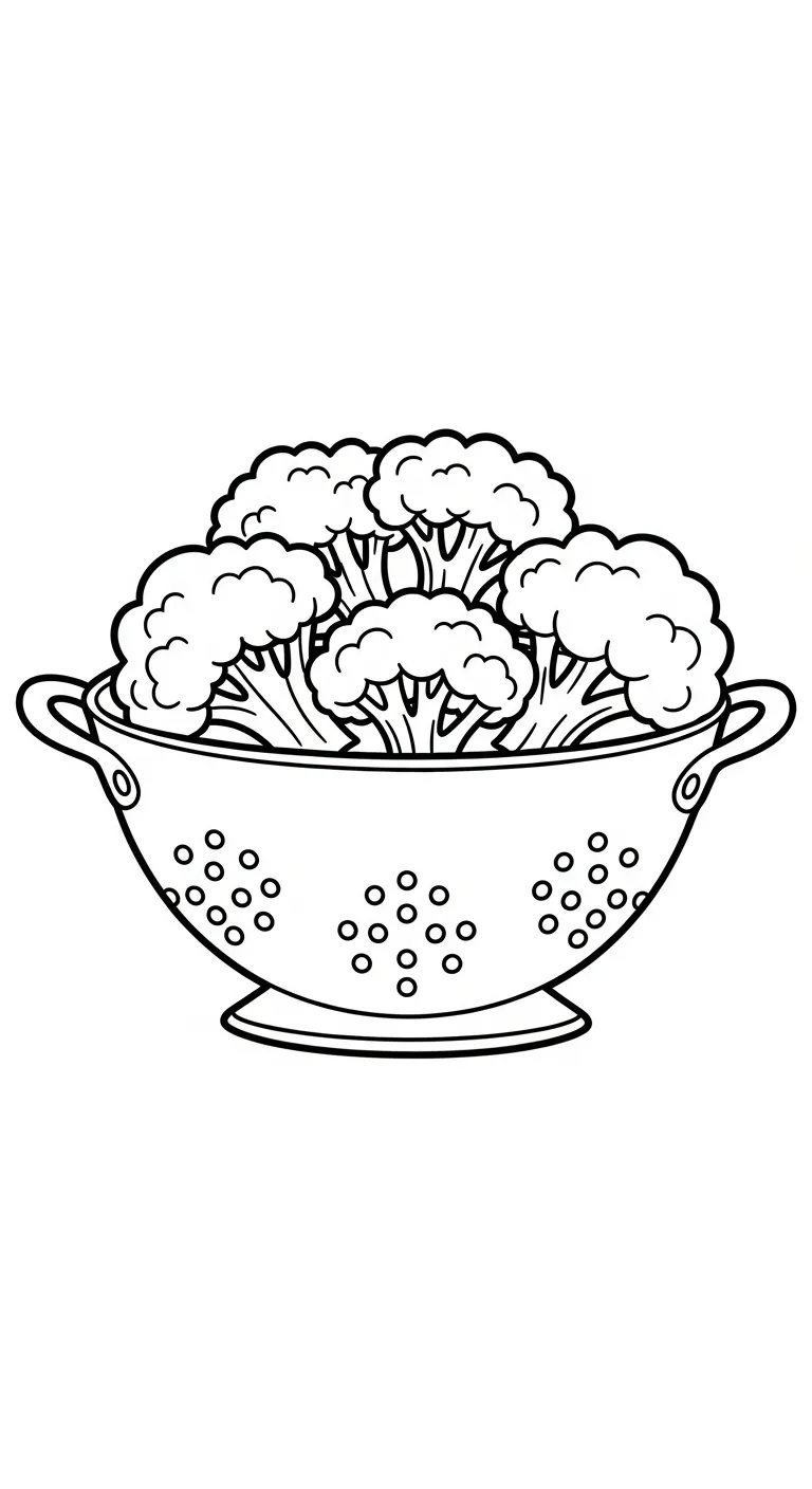 imprimer coloriage Brocoli gratuit