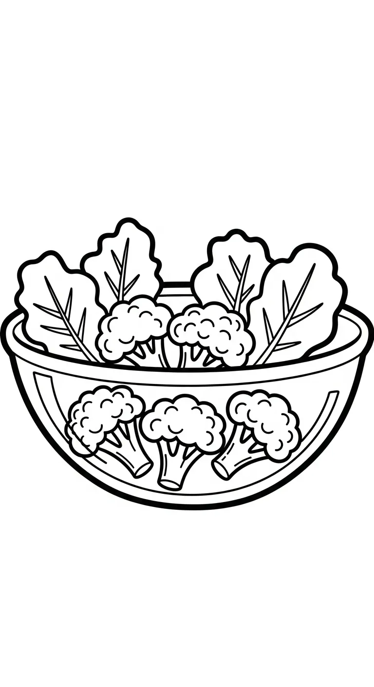 coloriage Brocoli pour enfants a imprimer gratuit