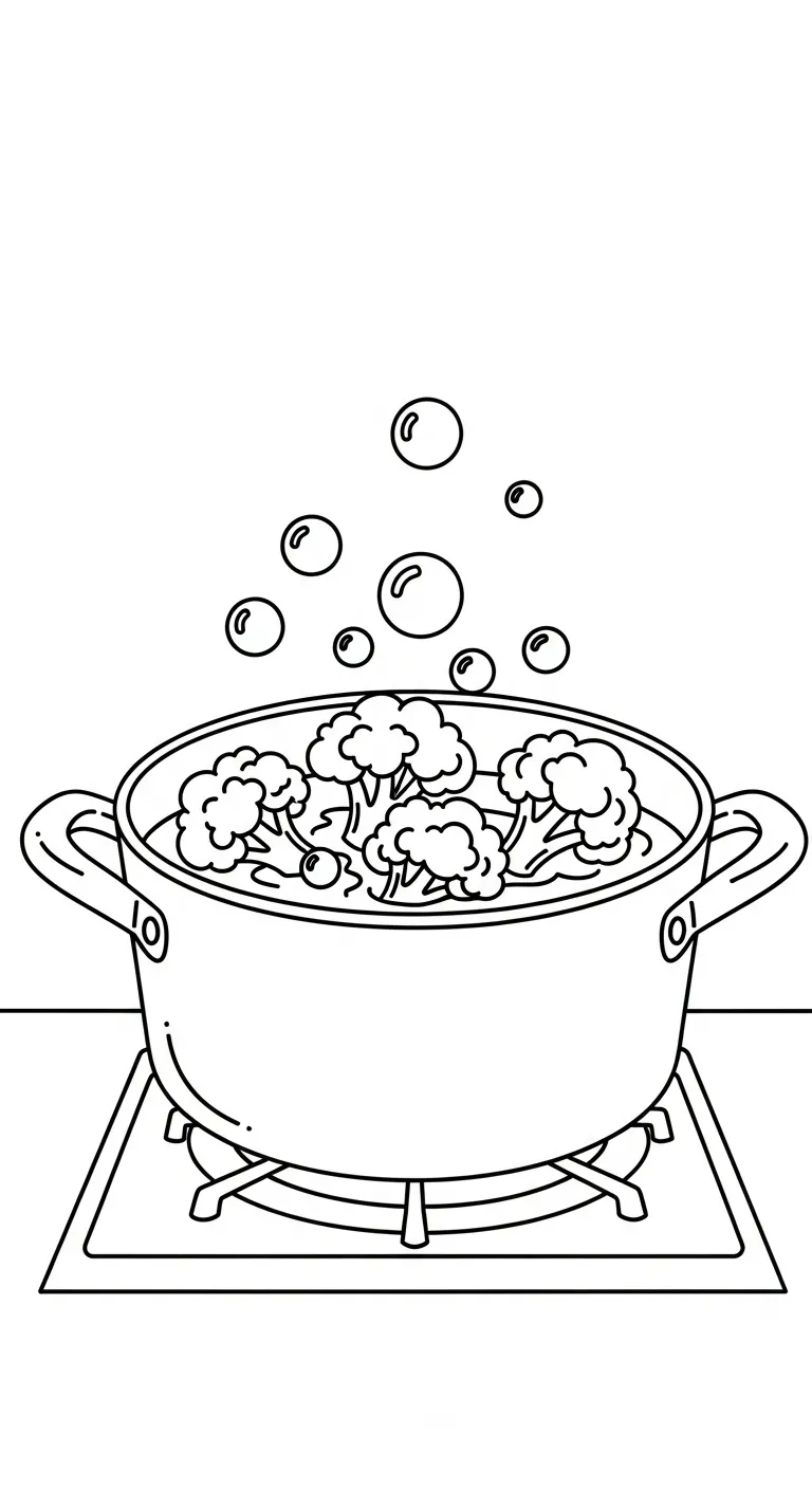 image pour coloriage Brocoli enfant