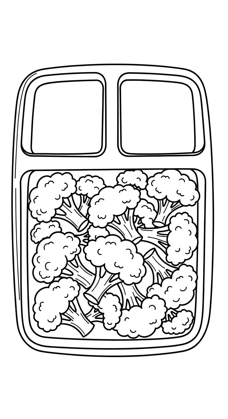 coloriage Brocoli pour enfant de 10 ans