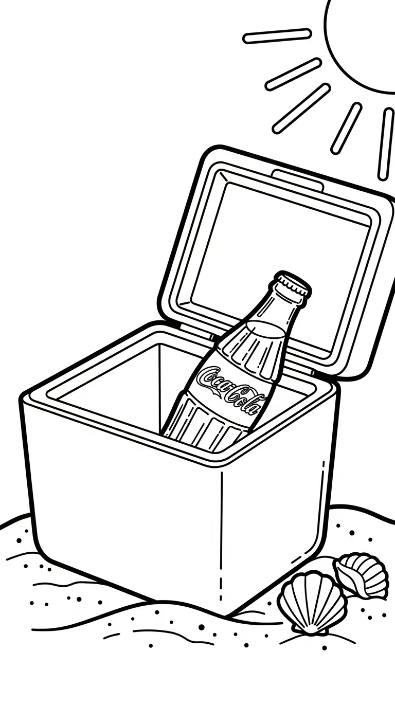 image pour coloriage Coca Cola enfant