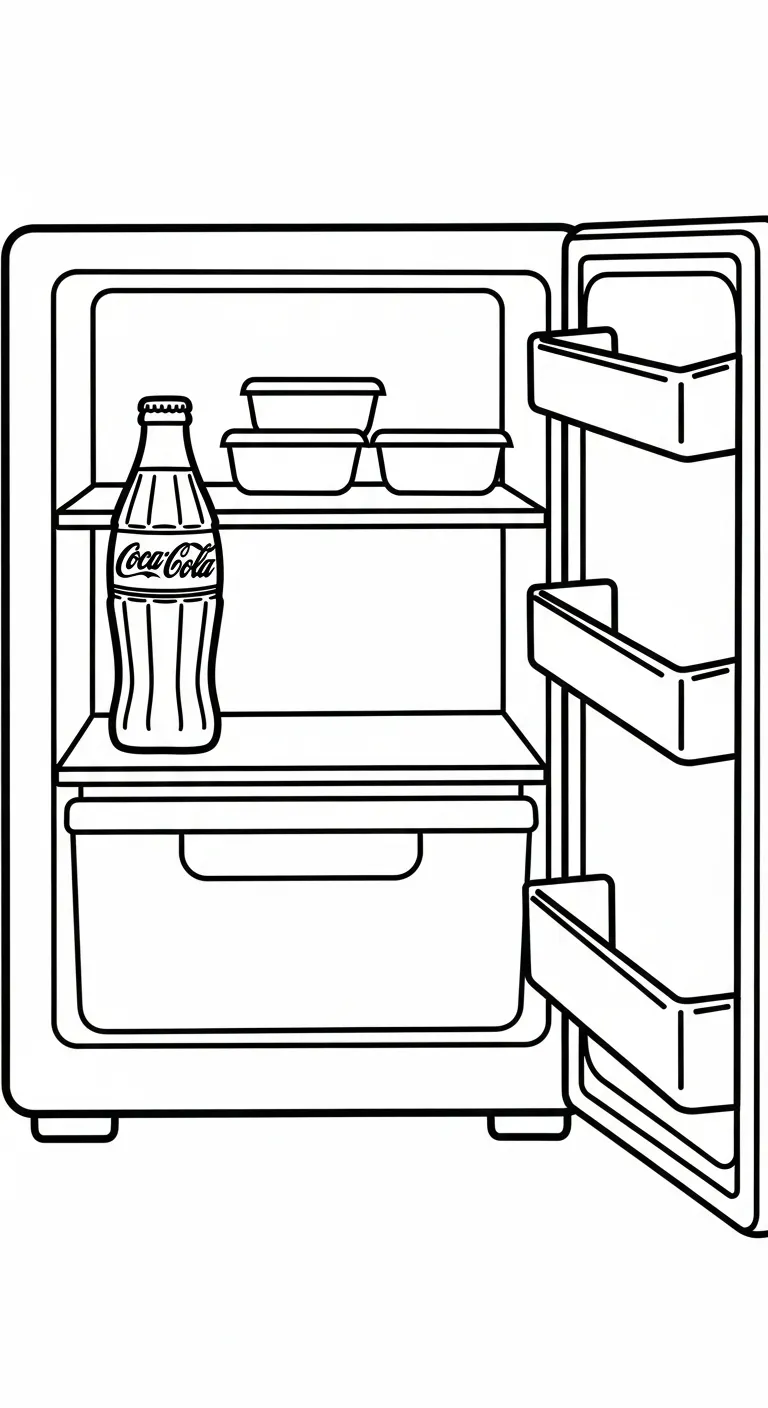 coloriage Coca Cola à imprimer gratuitement 1
