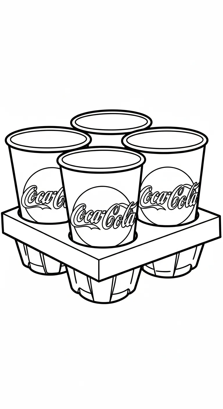 coloriage Coca Cola pour enfants a imprimer