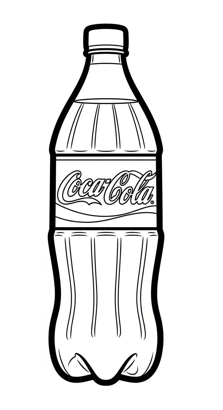 coloriage Coca Cola à imprimer pour enfant de 12 ans