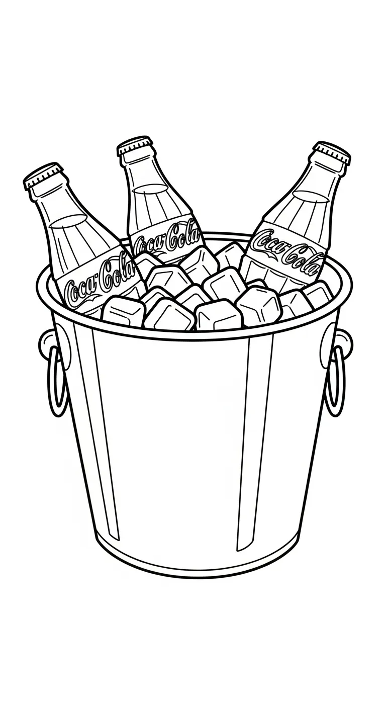 coloriage Coca Cola de pour enfants