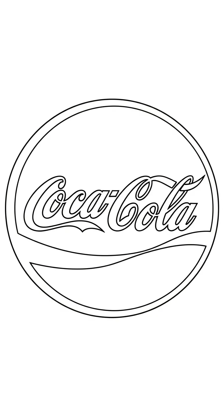 coloriage Coca Cola à imprimer