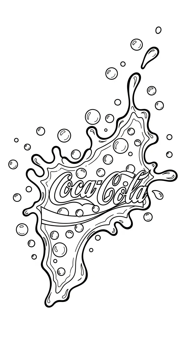 coloriage Coca Cola à imprimer gratuitement