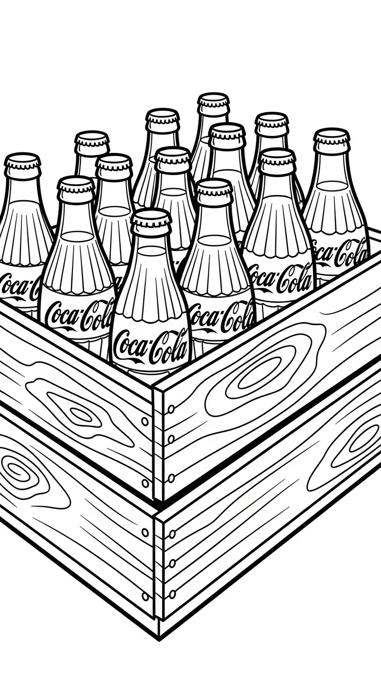 coloriage Coca Cola pour enfant gratuit 1