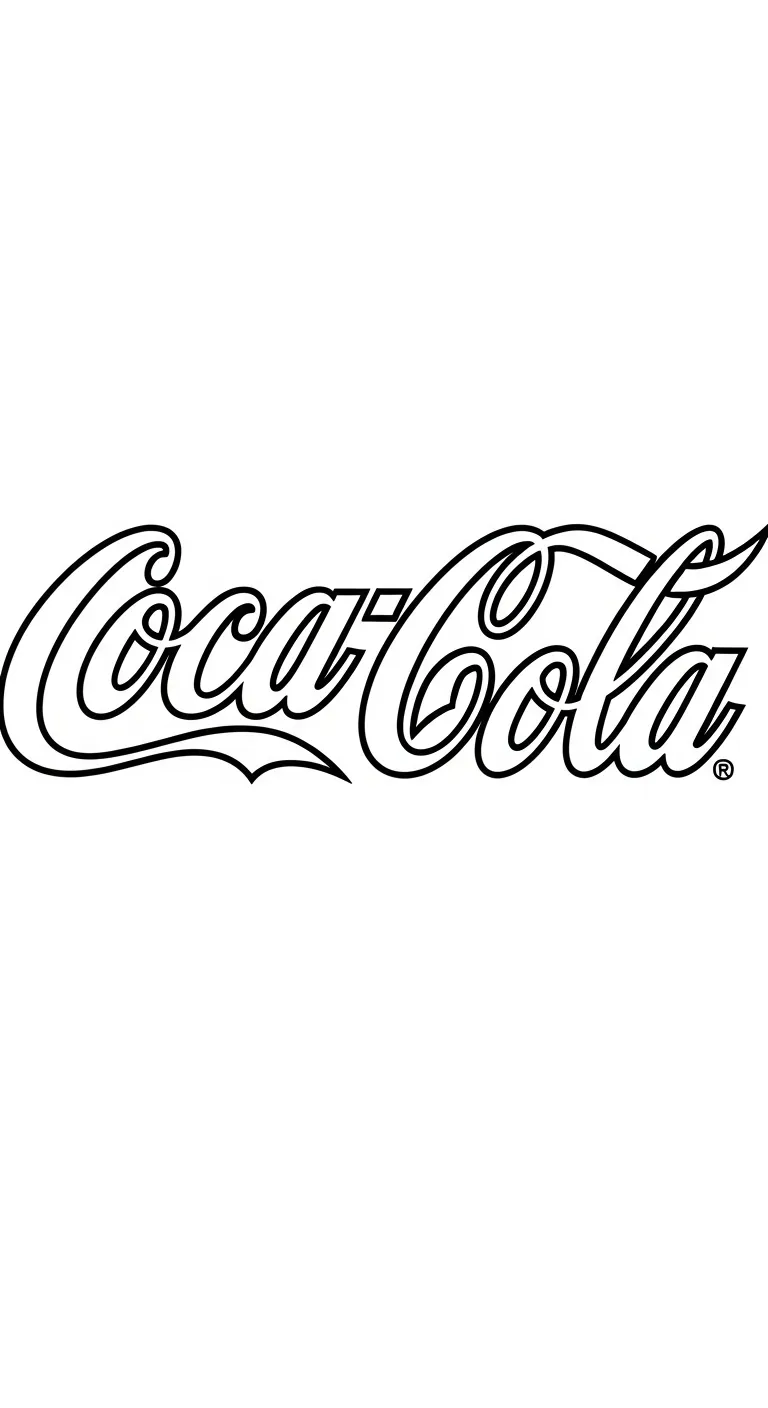 coloriage Coca Cola gratuit à imprimer