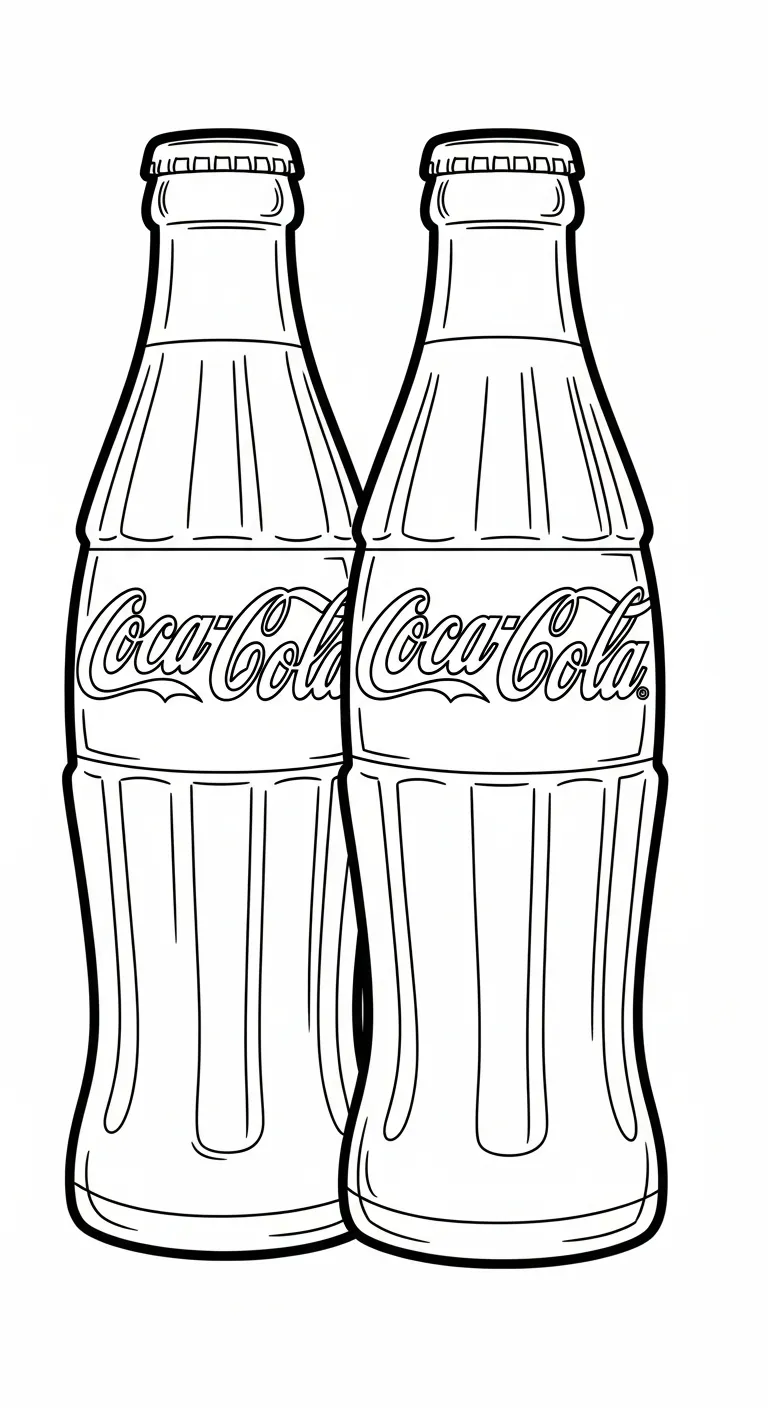coloriage Coca Cola à imprimer a4 1