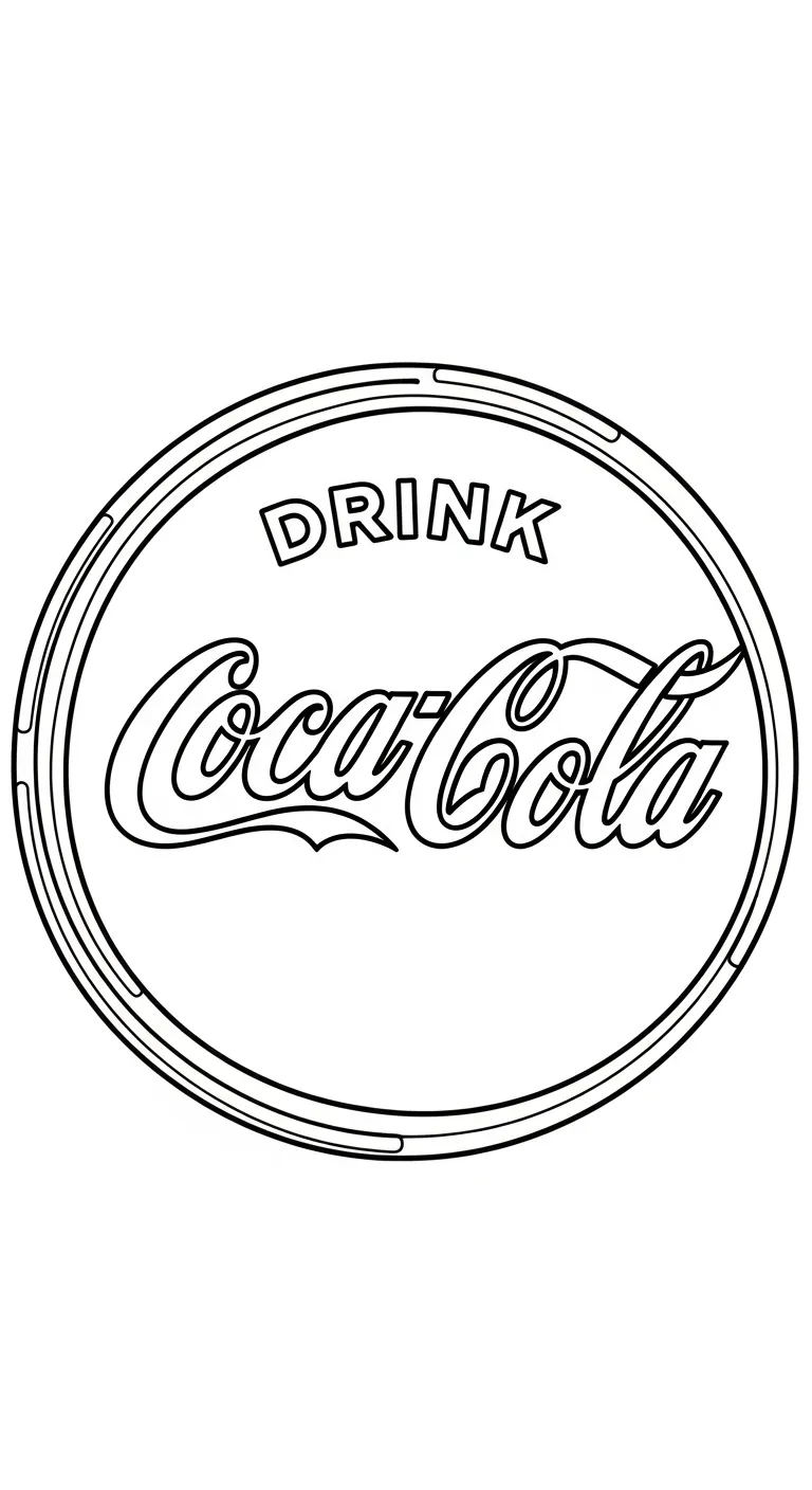 coloriage Coca Cola pour enfant 1