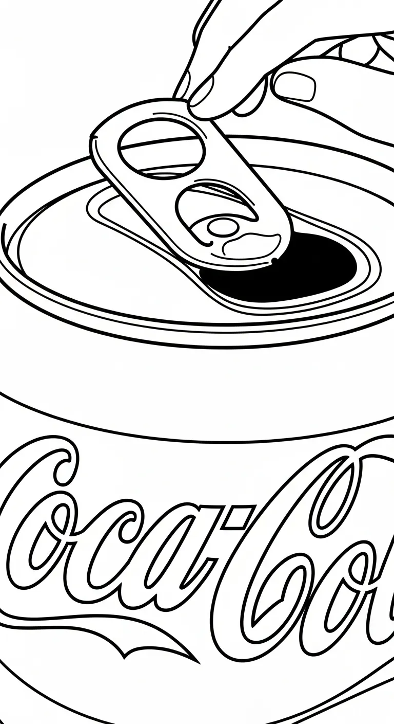 coloriage Coca Cola à imprimer a4