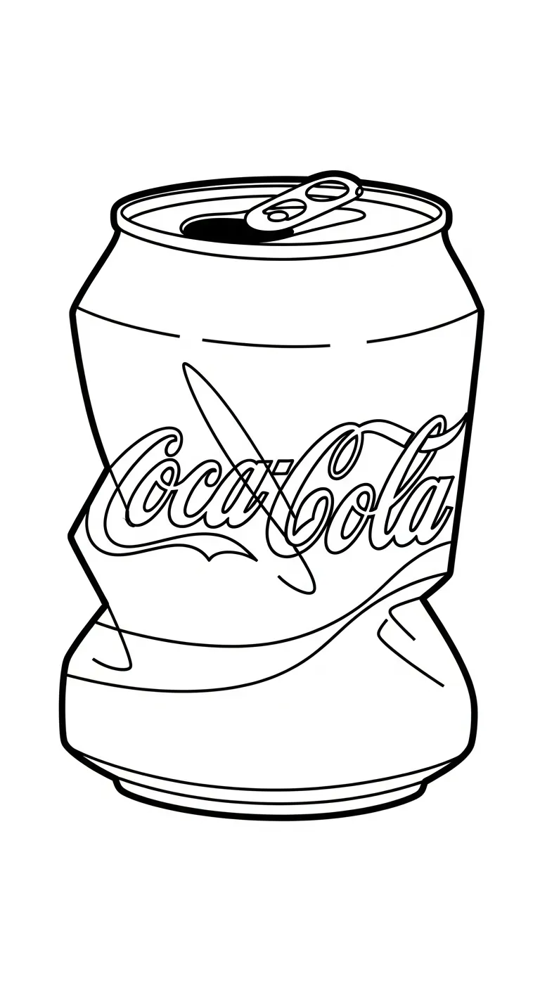 coloriage Coca Cola pour enfant