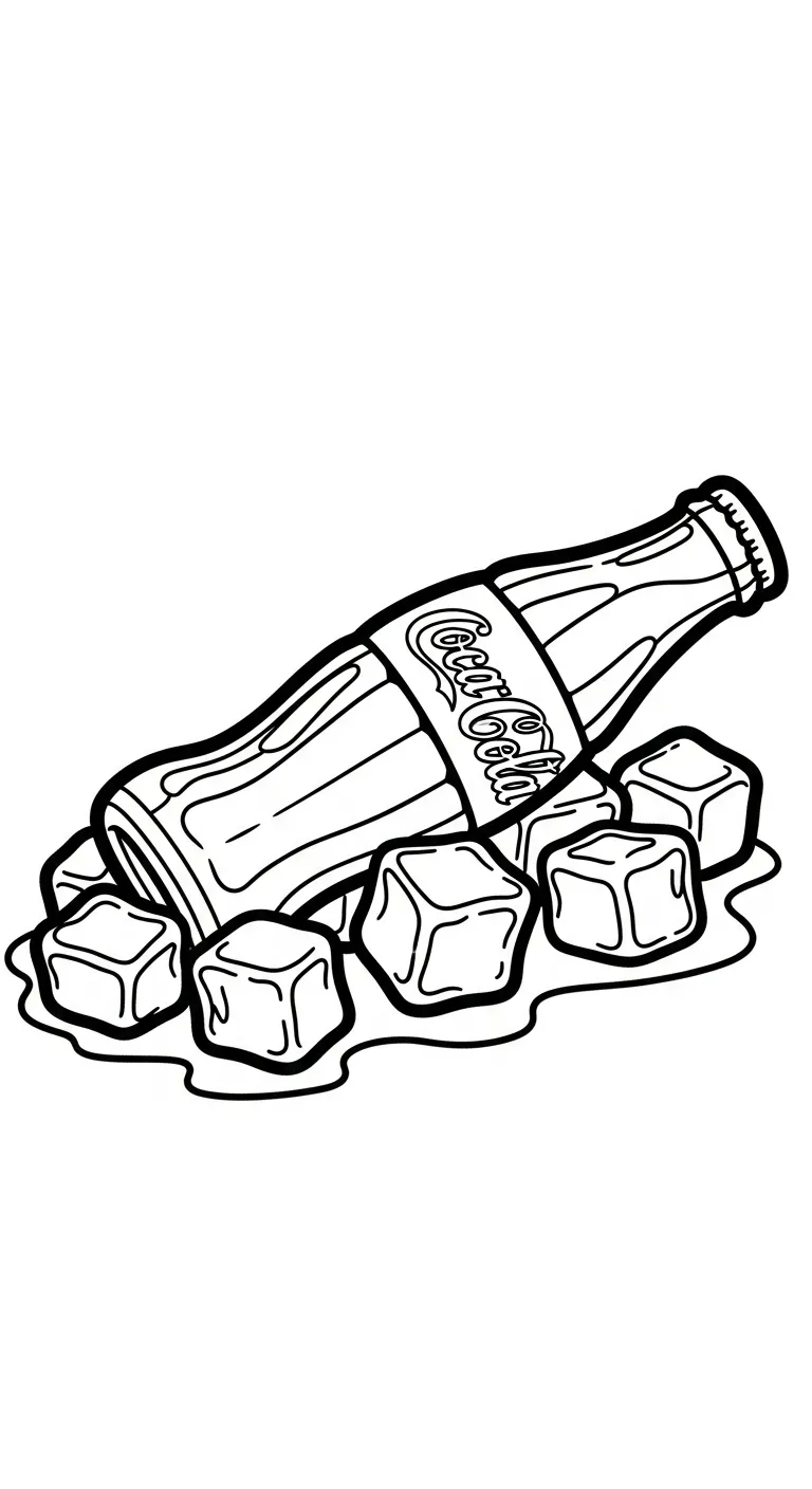 coloriage Coca Cola à imprimer gratuitement pdf 1