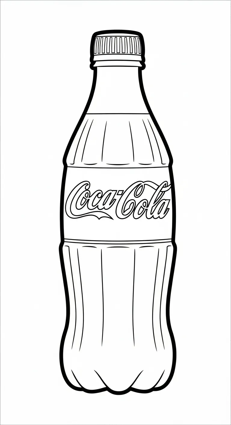 coloriage Coca Cola à imprimer gratuitement pdf