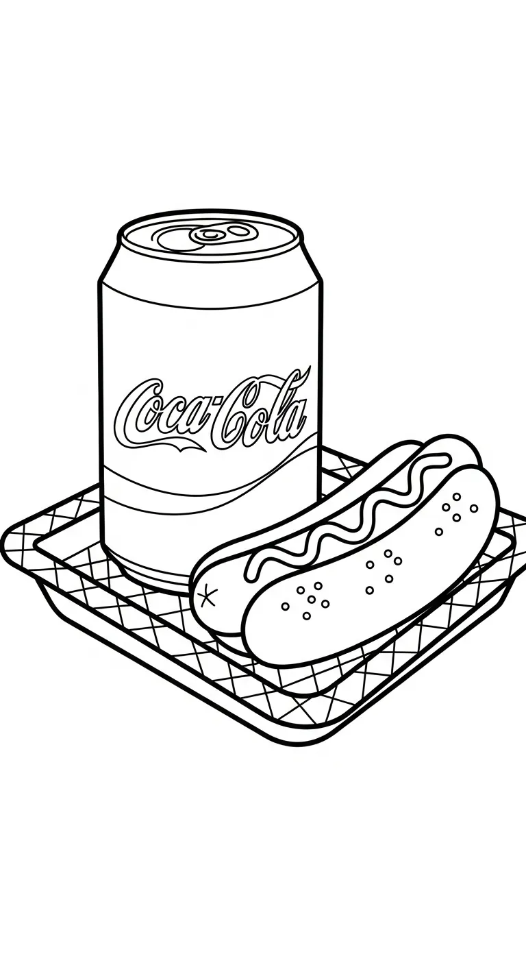 coloriage Coca Cola a imprimer