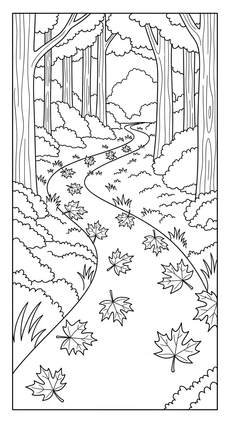 image pour coloriage Feuille d’Érable enfant 2