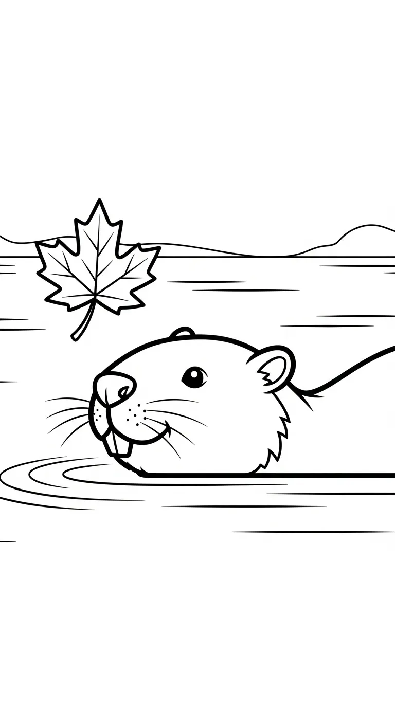 coloriage Feuille d’Érable a imprimer pour enfant de 4 ans 1