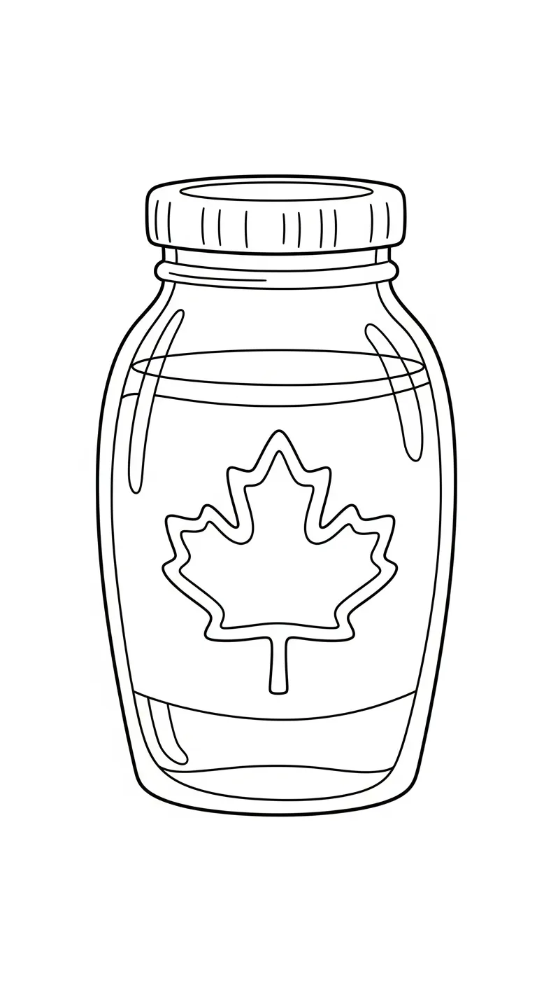 coloriage Feuille d’Érable pour enfant gratuit 1