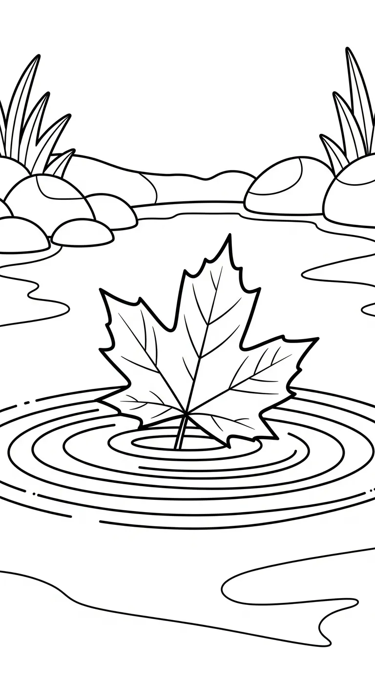 coloriage Feuille d’Érable et decoupage a imprimer gratuit
