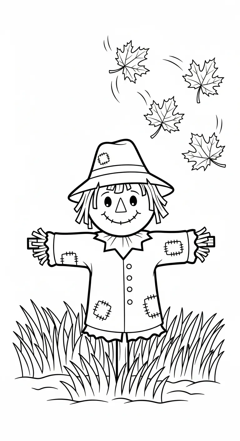 image pour coloriage Feuille d’Érable enfant