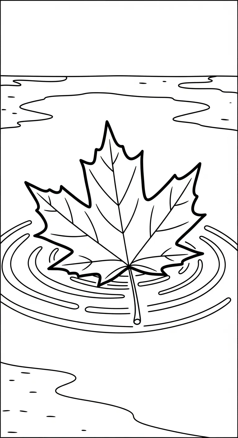 coloriage Feuille d’Érable à imprimer pdf