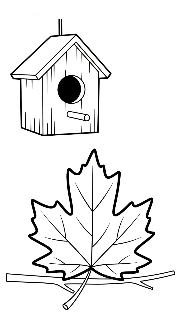 coloriage Feuille d’Érable gratuit 1