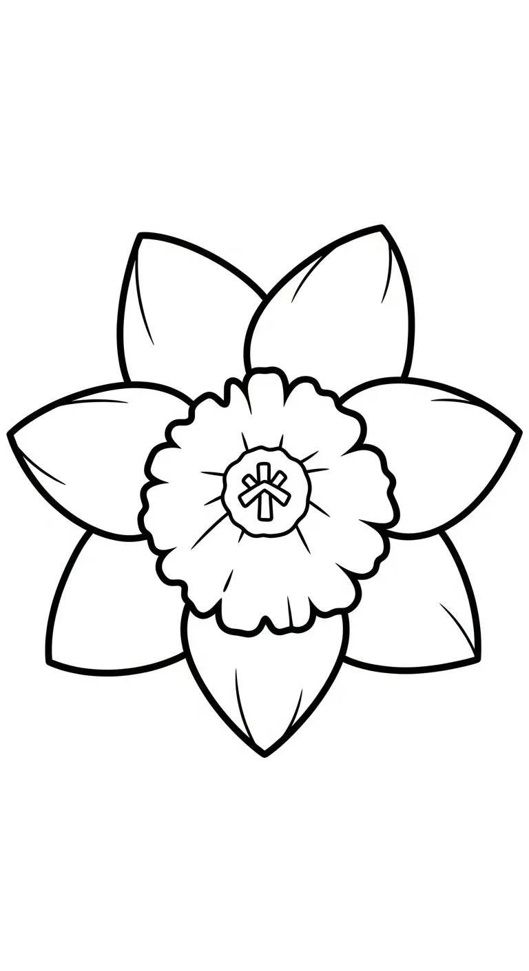 imprimer coloriage Jonquille