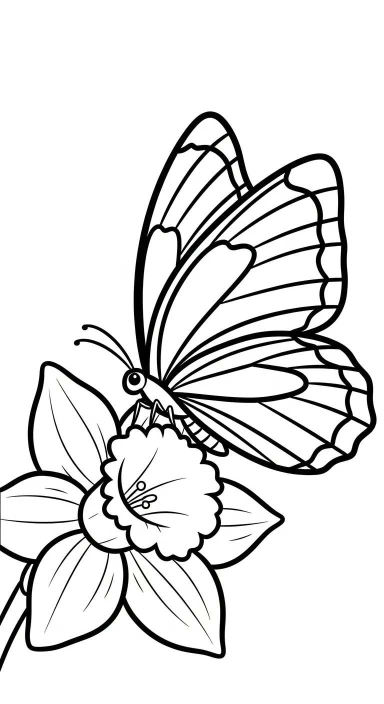 coloriage Jonquille pour enfants