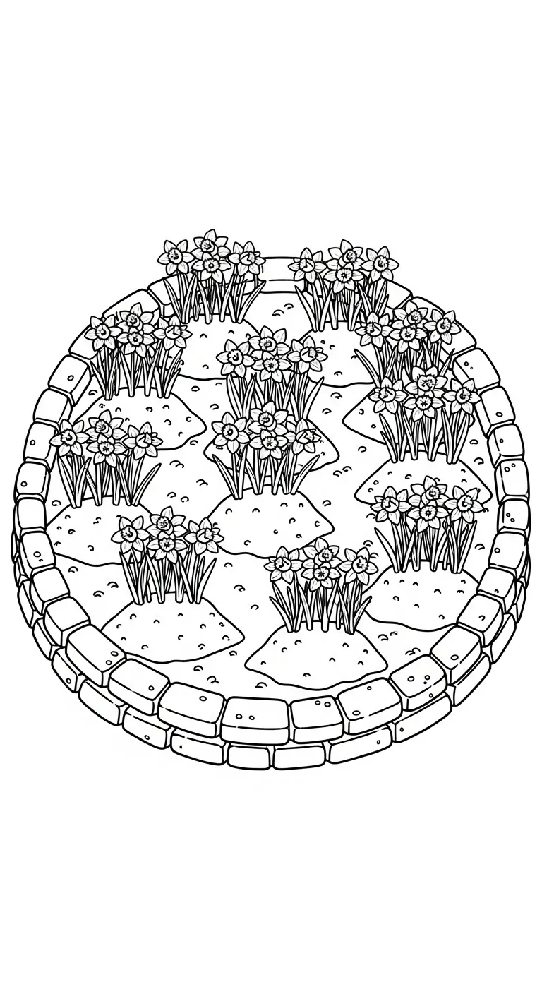 coloriage Jonquille pour enfant de 10 ans 1