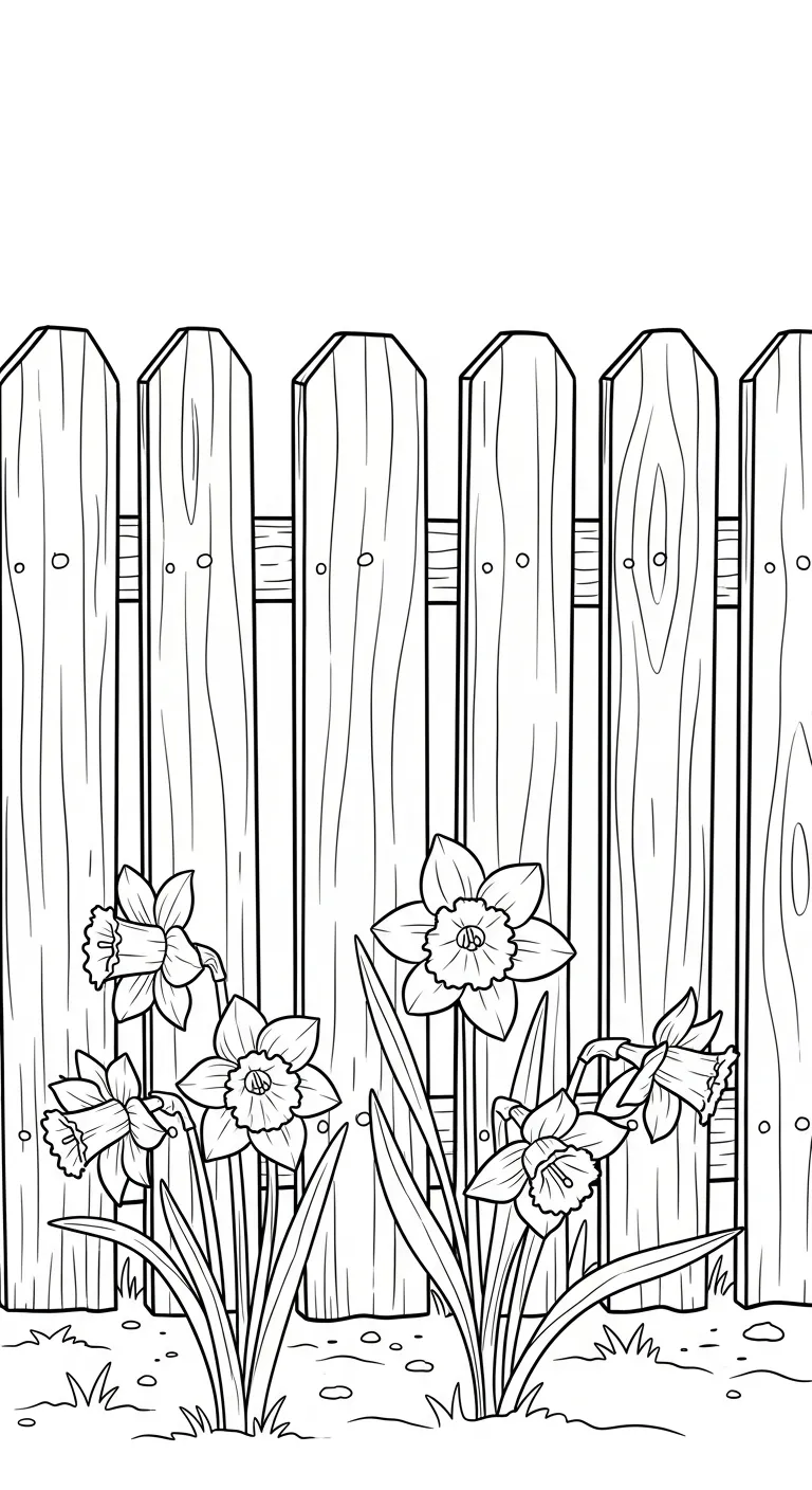 coloriage Jonquille a telecharger