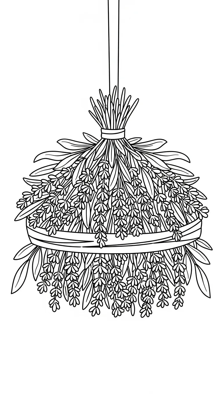 coloriage Lavande pour enfant a imprimer gratuit