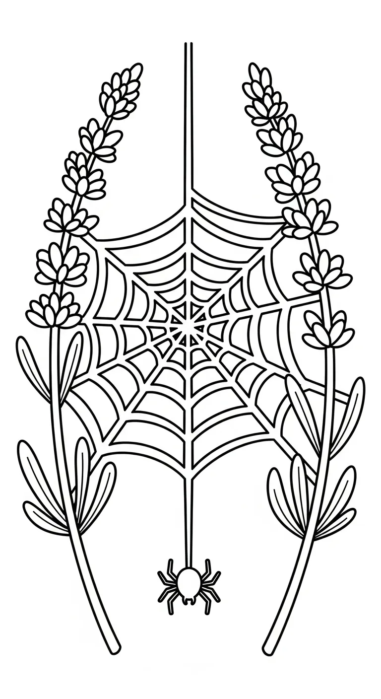 coloriage Lavande a dessiner et imprimer