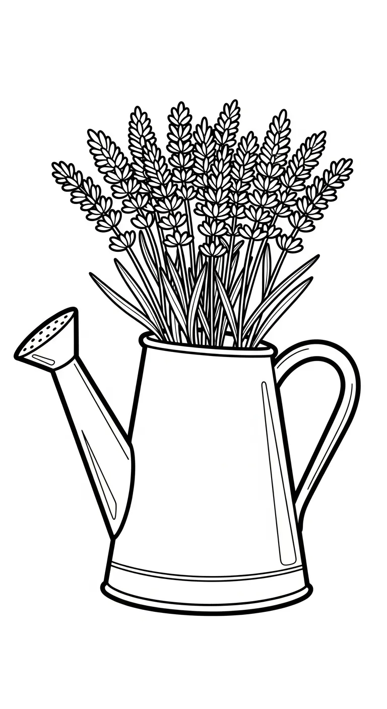 image pour coloriage Lavande enfant