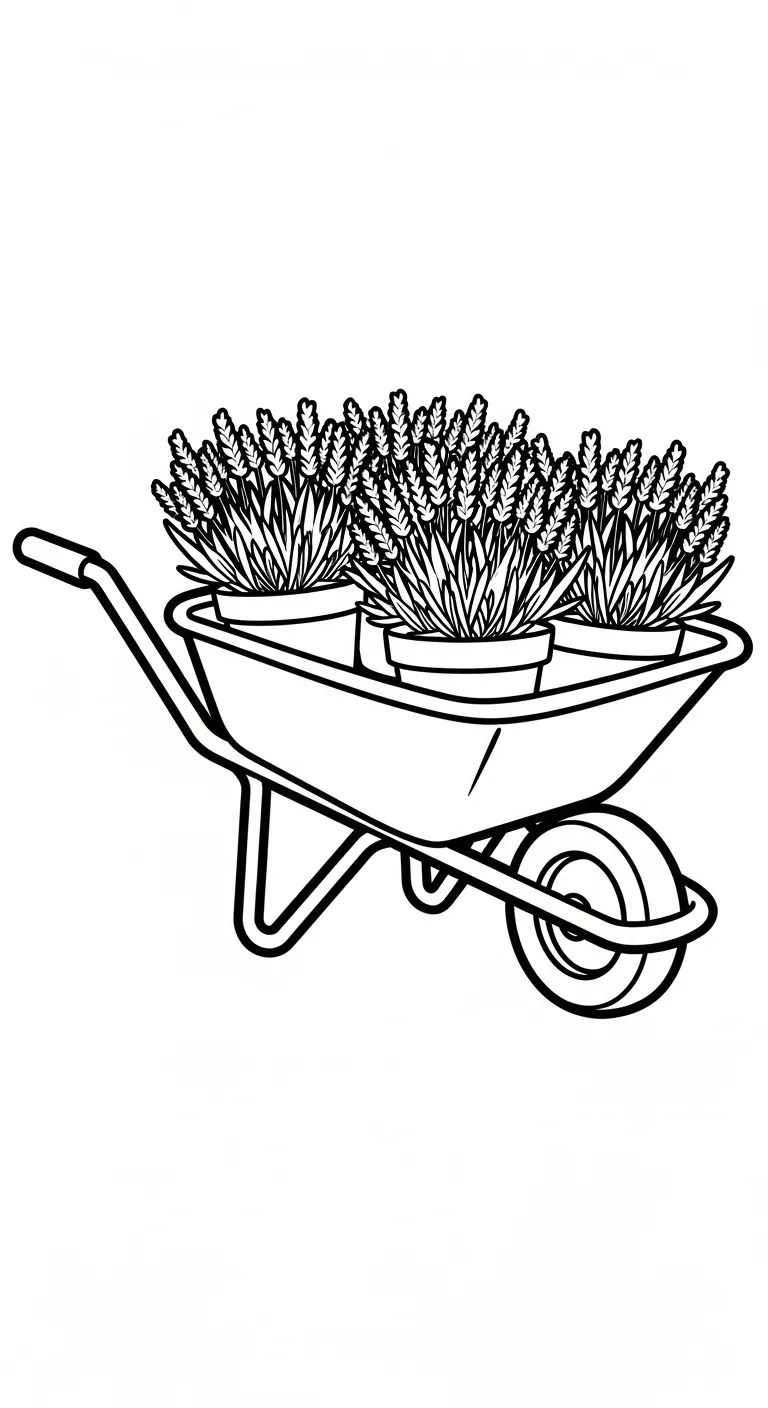 coloriage Lavande pour enfant de 3 ans