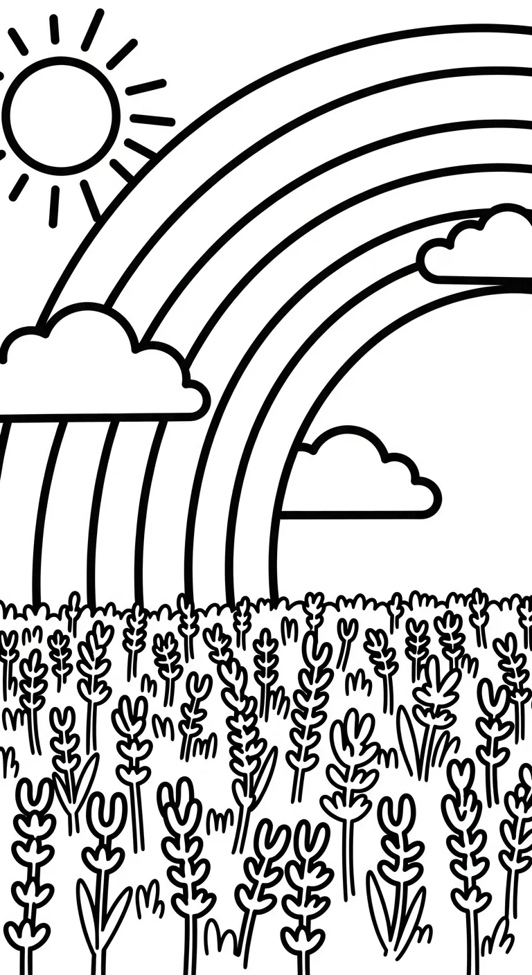 coloriage Lavande à imprimer pour enfant de 3 ans