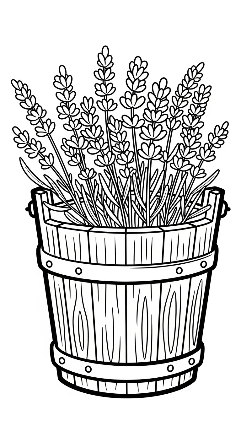 coloriage Lavande à imprimer gratuit 1