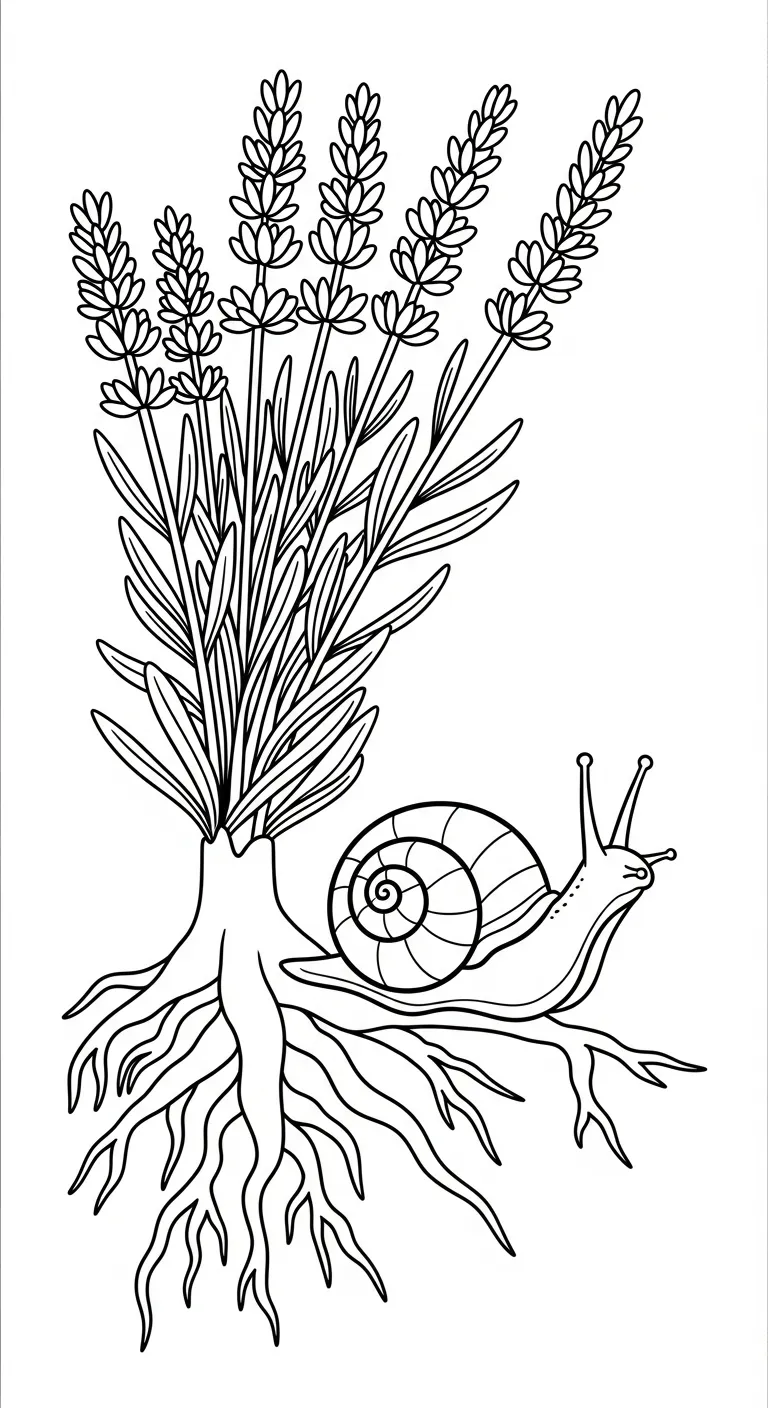 coloriage Lavande pour enfant de 7 ans